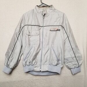 Vintage DeVILBISS FINISH LINE Gray   Jacket‎ Size Mens Medium
